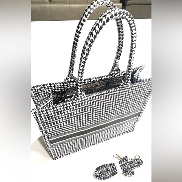 HOUNDSTOOTH x LARGE TOTE LAPTOP & TRAVEL - Picture 6 of 11